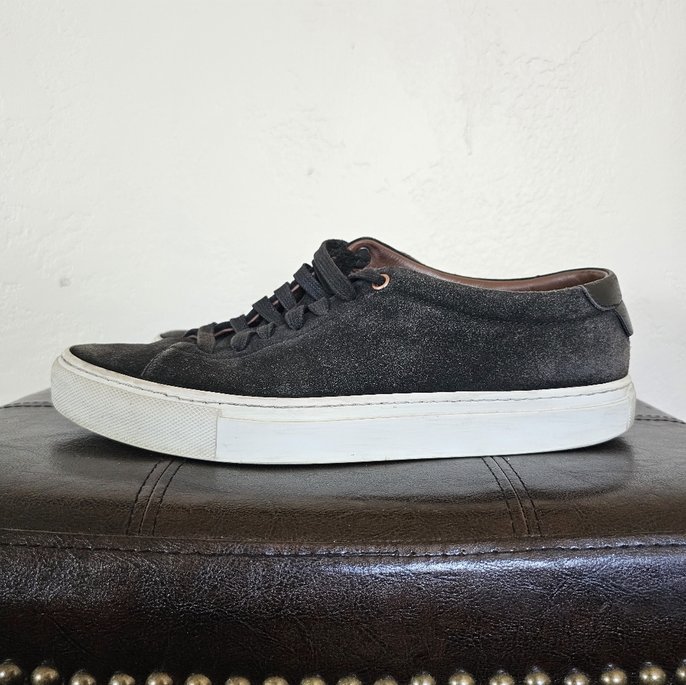 Good‎ Man Edge Dark Gray Quiet Luxury Old Money Preppy Suede Sneakers Sz 10.5